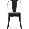 Eetkamerstoel - Industrieel ontwerp - Hout en staal - Stylix image 7
