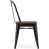 Eetkamerstoel - Industrieel ontwerp - Hout en staal - Stylix image 7