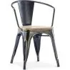 Eetkamerstoel met armleuningen - Hout & Staal - Stylix image 7