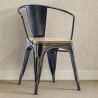 Eetkamerstoel met armleuningen - Hout & Staal - Stylix image 7