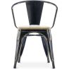 Eetkamerstoel met armleuningen - Hout & Staal - Stylix image 7