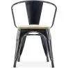 Eetkamerstoel met armleuningen - Hout & Staal - Stylix image 7