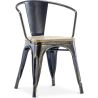 Eetkamerstoel met armleuningen - Hout & Staal - Stylix image 7