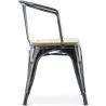 Eetkamerstoel met armleuningen - Hout & Staal - Stylix image 7