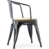 Eetkamerstoel met armleuningen - Hout & Staal - Stylix image 7