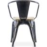 Eetkamerstoel met armleuningen - Hout & Staal - Stylix image 7