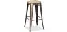 Barkruk - Industrieel Ontwerp - Staal & Hout - 76cm - Stylix image 7