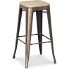 Barkruk - Industrieel Ontwerp - Staal & Hout - 76cm - Stylix image 7