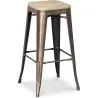 Barkruk - Industrieel Ontwerp - Staal & Hout - 76cm - Stylix image 7