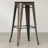 Barkruk - Industrieel Ontwerp - Hout & Metaal - 76cm - Stylix image 7