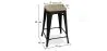 Barkruk industrieel ontwerp - hout & staal - 61cm - Stylix image 7