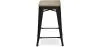 Barkruk industrieel ontwerp - hout & staal - 61cm - Stylix image 7