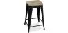 Barkruk industrieel ontwerp - hout & staal - 61cm - Stylix image 7