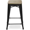 Barkruk industrieel ontwerp - hout & staal - 61cm - Stylix image 7