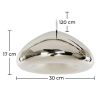 Plafondlamp - Hanglamp - Verchroomd Metaal - 30 cm - Nullify image 7