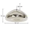 Plafondlamp - Hanglamp - Verchroomd Metaal - 30 cm - Nullify image 7