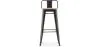 Barkruk met rugleuning - Industrieel ontwerp - 76 cm - Stylix image 7