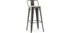 Barkruk met rugleuning - Industrieel ontwerp - 76 cm - Stylix image 7