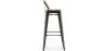 Barkruk met rugleuning - Industrieel ontwerp - 76 cm - Stylix image 7