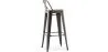 Barkruk met rugleuning - Industrieel ontwerp - 76 cm - Stylix image 7