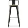 Barkruk met rugleuning - Industrieel ontwerp - 76 cm - Stylix image 7