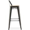 Barkruk met rugleuning - Industrieel ontwerp - 76 cm - Stylix image 7