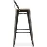 Barkruk met rugleuning - Industrieel ontwerp - 76 cm - Stylix image 7