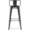 Barkruk met rugleuning - Industrieel ontwerp - 76 cm - Stylix image 7