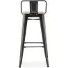 Barkruk met rugleuning - Industrieel ontwerp - 76 cm - Stylix image 7