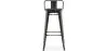 Barkruk met Rugleuning - Industrieel Ontwerp - Hout & Staal - 76cm - Stylix image 7