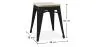 Industriële Design Kruk - Hout & Metaal - 45cm - Stylix image 7