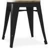 Industriële Design Kruk - Hout & Metaal - 45cm - Stylix image 7