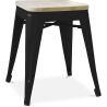 Industriële Design Kruk - Hout & Metaal - 45cm - Stylix image 7