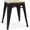 Industriële Design Kruk - Hout & Metaal - 45cm - Stylix image 7