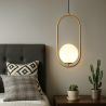 Globe Plafondlamp - Gouden Hanglamp - Robijn image 7
