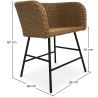 Silla de Comedor de Ratán - Diseño Boho Bali - Ishita image 7