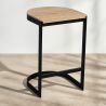 Barkruk industrieel ontwerp - hout & metaal - 60cm - Lia image 7
