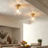 Plafondlamp - Glazen Plafond - Retro Design - Avo image 7