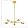 Plafondlamp - Design Hanglamp - 5 armen - Tristan image 7