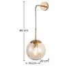 Wandlamp - Kristallen bol - Cali image 7