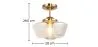 Plafondlamp - Vintage stijl hanglamp - Suki image 7