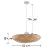 Bamboe Plafondlamp - Hanglamp Design Boho Bali - Sam image 7