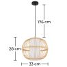 Bamboe Plafondlamp - Hanglamp Boho Bali Design - Kaula image 7