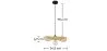 Bamboe Plafondlamp - Hanglamp Boho Bali Design - Noila image 7