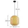 Bamboe Plafondlamp - Bali Boho Stijl Hanglamp - Ubon image 7