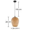Bamboe Plafondlamp - Hanglamp Design Boho Bali - Gina image 7