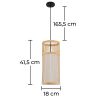 Bamboe Plafondlamp - Hanglamp Boho Bali Stijl - Lawan image 7
