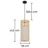 Bamboe Plafondlamp - Hanglamp Boho Bali Stijl - Lawan image 7