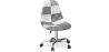 Bureaustoel met wieltjes - Bureaustoel bekleed met patchwork - zwart-wit - Denisse image 7