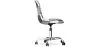 Bureaustoel met wieltjes - Bureaustoel bekleed met patchwork - zwart-wit - Denisse image 7